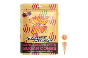 Jungle Juice | Strawberry Cheesecake Sugar Cones | 10x20mg | 200mg by Jungle Juice