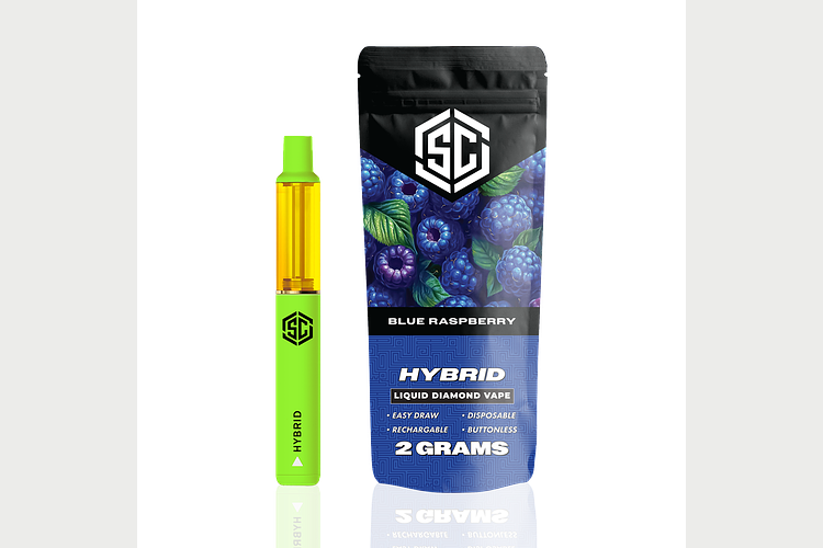 SC | Blue Raspberry Liquid Diamond Disposable Vape | 2g by SC