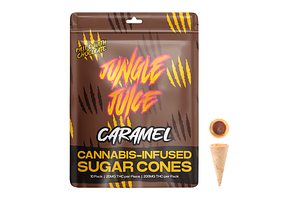 Jungle Juice | Caramel Sugar Cones | 10x20mg | 200mg by Jungle Juice