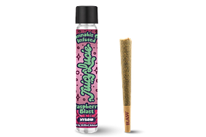 Raspberry Blast Infused Pre-Roll | 1.2g by Juicy Lucie