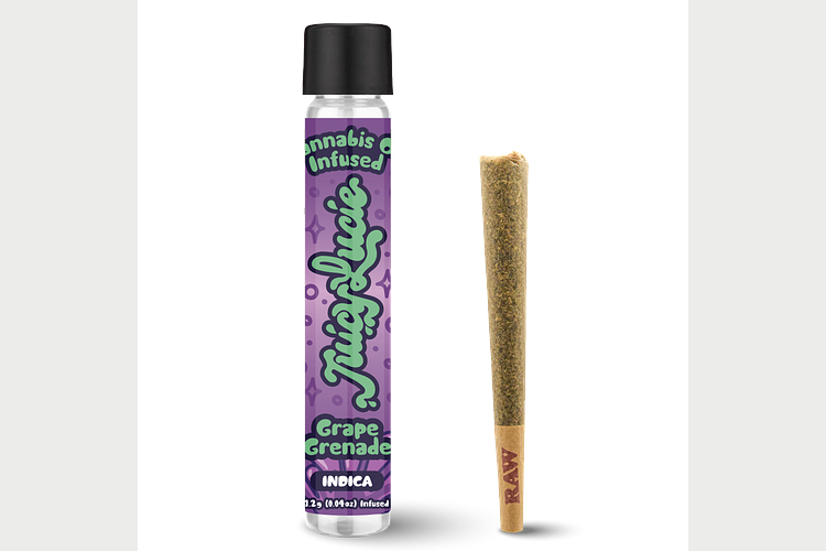 Grape Grenade Infused Pre-Roll | 1.2g by Juicy Lucie
