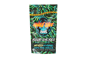 Jungle Juice | Sour Diesel Infused Pre-Roll Pack | 14x1g | 14g by Jungle Juice