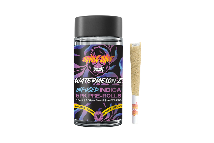 Jungle Juice | Watermelon Z Infused Pre-Roll Pack | 5x0.5g | 2.5g by Jungle Juice