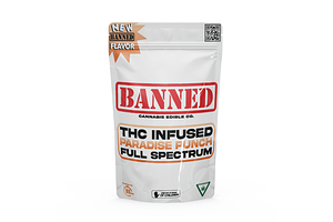 Banned | Paradise Punch Nerdless Single Gummy | 200mg by Banned