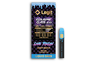 Legit Labs | Grape Gas 2.0 Live Resin Disposable Vape | 1g by Legit Labs