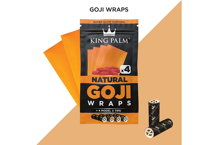 King Palm | Natural Goji Wraps & Tips | 4pk by King Palm