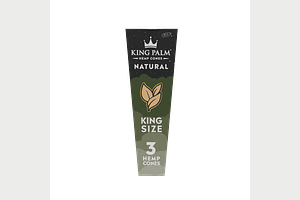 King Palm | Natural Hemp Cones King Size | 3pk by King Palm