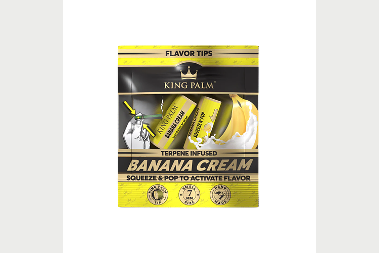 King Palm | Banana Cream Terpene Infused Tips | 2pk by King Palm