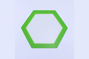 Silicone Non-Stick Hexagon Dab Mat | Assorted Colors | 5" by High Mountain Imports