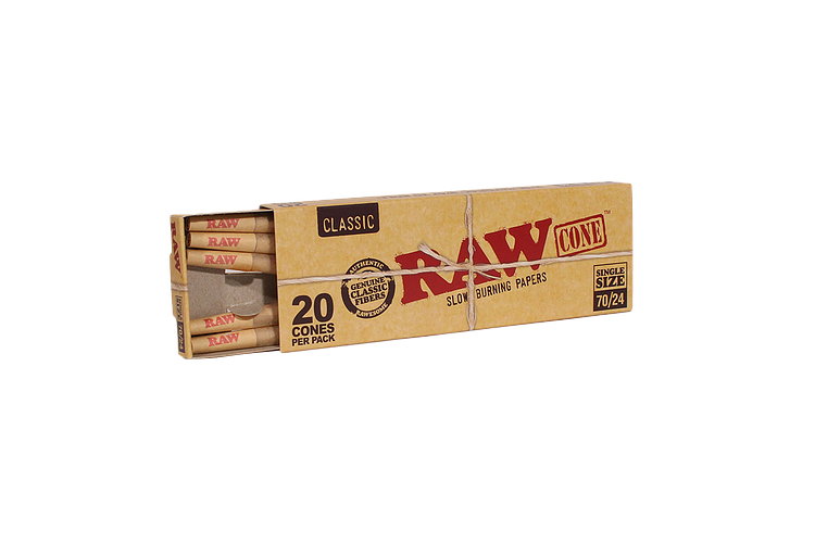 RAW | Classic Cones Single Size 70/24 | 20pk by Raw