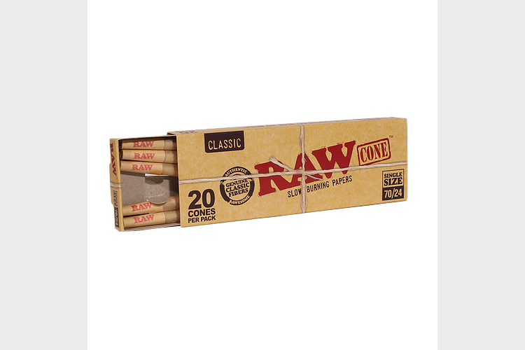 RAW | Classic Cones Single Size 70/24 | 20pk by Raw