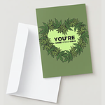 Valentine's Day Card | YOU'RE UNBE-WEED-ABLE by 