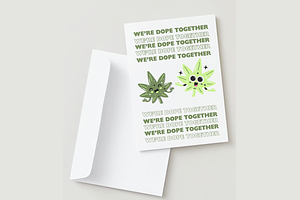 Valentine's Day Card | WE'RE DOPE TOGETHER by 