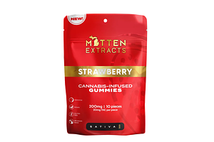Mitten Extracts | Strawberry Gummies | 10x20mg | 200mg by Mitten Extracts
