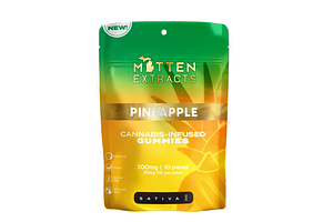 Mitten Extracts | Pineapple Gummies | 10x20mg | 200mg by Mitten Extracts