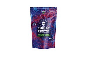 Choice Chews | Super Sour Cherry Berry Gummies | 10x20mg | 200mg by Choice