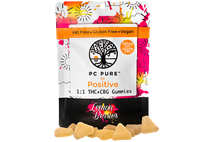 Lemon Berry Gummies | 1:1 THC:CBG | 200mg by PC Pure