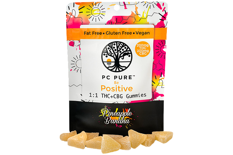 Pineapple Banana Gummies | 1:1 THC:CBG | 200mg by PC Pure