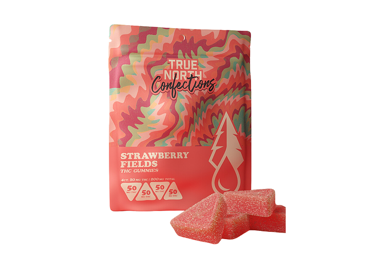 Strawberry Fields Gummies | 4x50mg | 200mg by True North