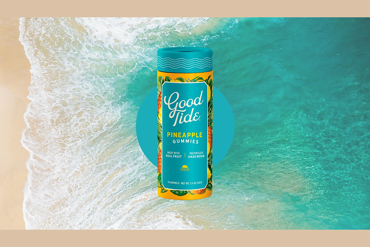 Pineapple Solventless Hash Rosin Gummies | 10x20mg | 200mg by Good Tide