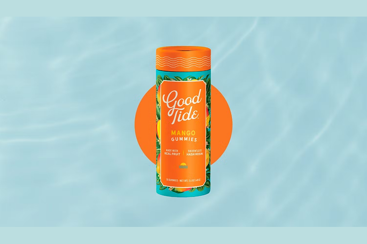 Mango Solventless Hash Rosin Gummies | 10x20mg | 200mg by Good Tide
