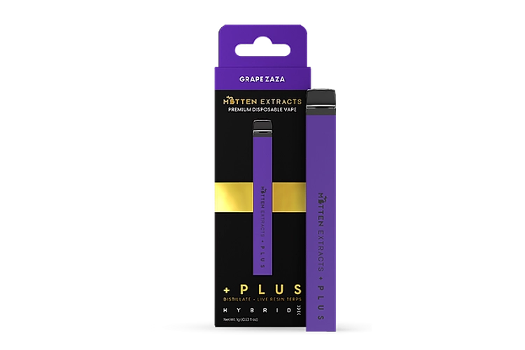 Grape Zaza Disposable Vape | 1g by Mitten Extracts