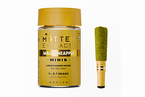 Maui Pineapple Infused Pre-Roll Pack | 5x0.7g | 3.5g by Mitten Extracts