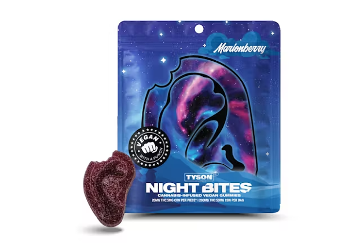 Marionberry Night Bites Gummies | 20:5 THC:CBN | 200mg by Tyson 2.0