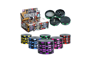 Grinder |  Assorted Metallic Design 4pc | 46mm by 