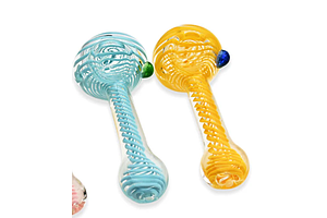 Hand Pipe | Glass Color Ciril 4" | Assorted by 