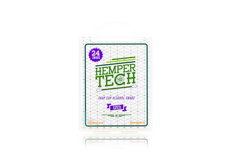 Hemper Tech | Alcohol Filled Cotton Swabs | 24Ct by Hemper Tech