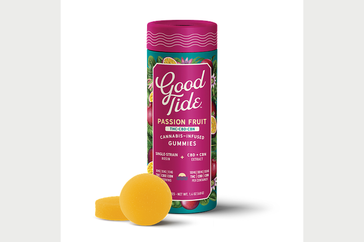 Good Tide | Passion Fruit Gummies | 2:1:1 THC:CBD:CBN | 200mg by Good Tide