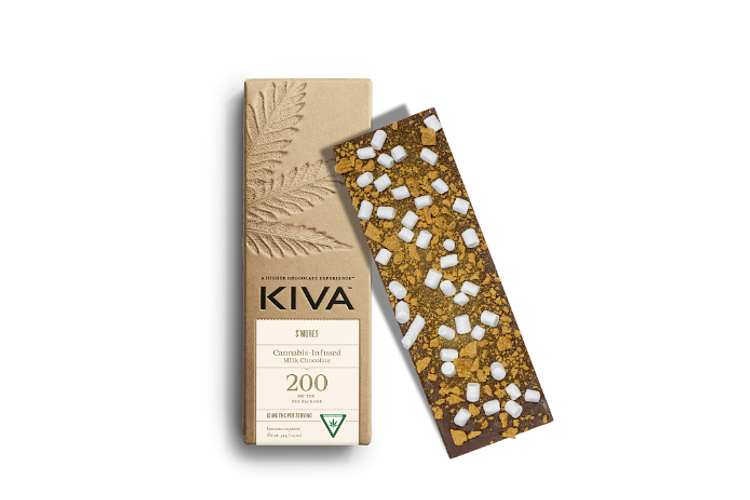 Kiva | S'mores Milk Chocolate Bar | 20x10mg | 200mg by Kiva