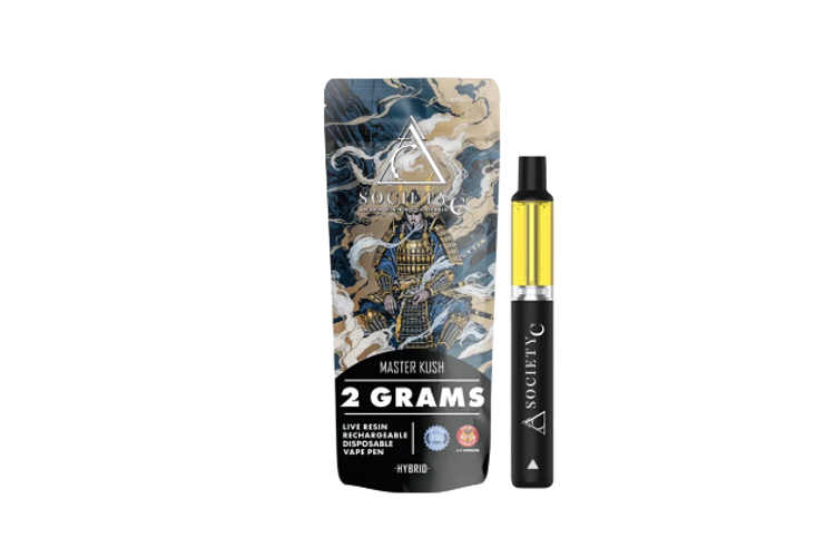 Society C | Master Kush Live Resin Disposable Vape | 2g by Society C