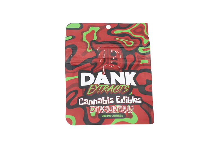 DANK EXTRACTS STRAWBERRY GUMMIES 200MG by Dank Extracts