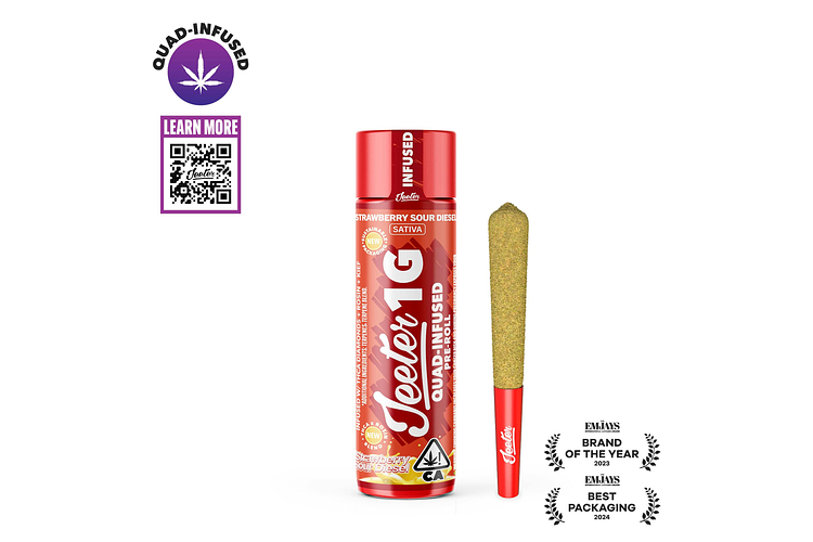 Strawberry Sour Diesel Infused Pre-Roll | 1g by Jeeter