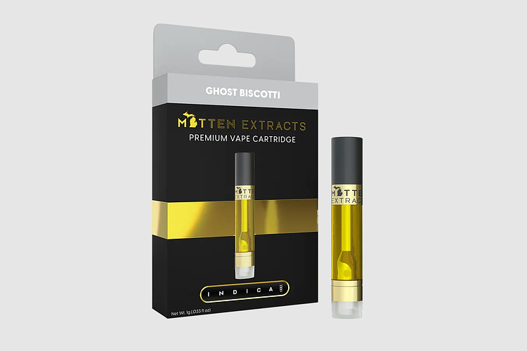 Ghost Biscotti Distillate Cartridge | 1g by Mitten Extracts