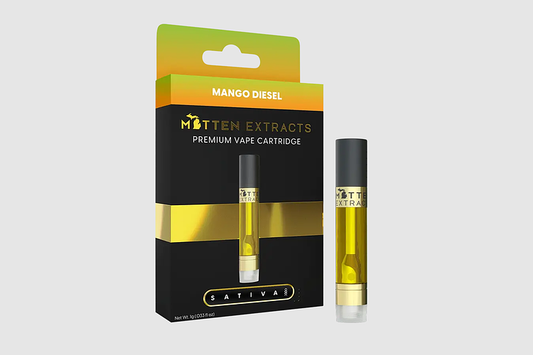Mango Diesel Distillate Cartridge | 1g by Mitten Extracts