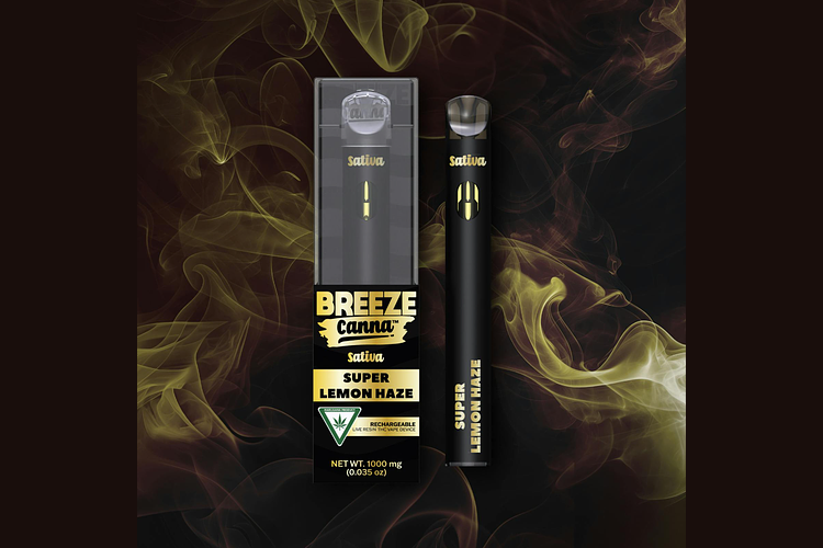 Super Lemon Haze Live Resin Disposable Vape | 1g by Breeze