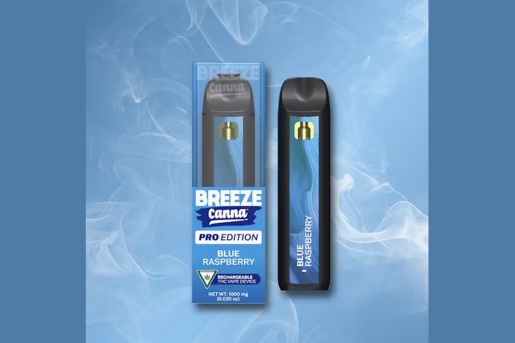 Breeze Pro | Blue Raspberry Disposable Vape | 1g by Breeze