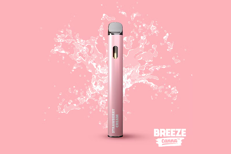 Strawberry Cream Disposable Vape | 1g by Breeze