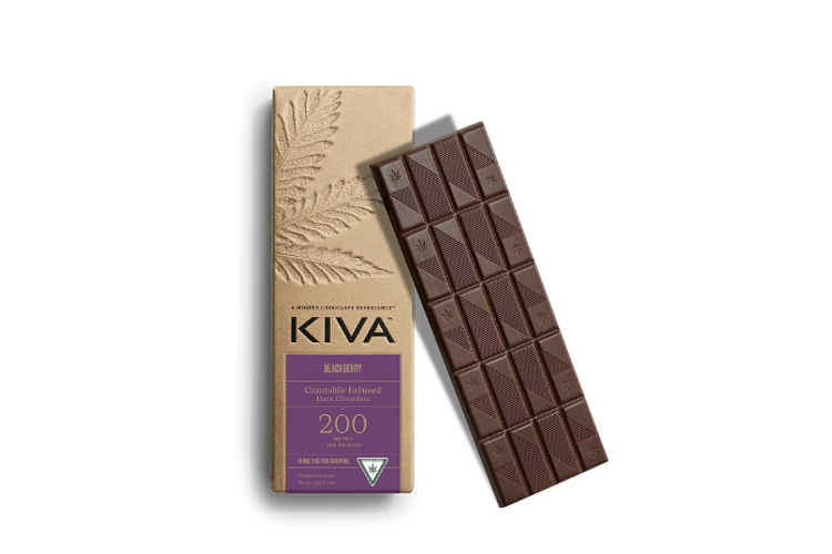 Blackberry Dark Chocolate Bar | 20x10mg | 200mg by Kiva