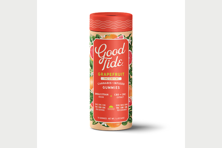 Grapefruit Gummies | 2:1:1 THC:CBD:CBC | 200mg by Good Tide