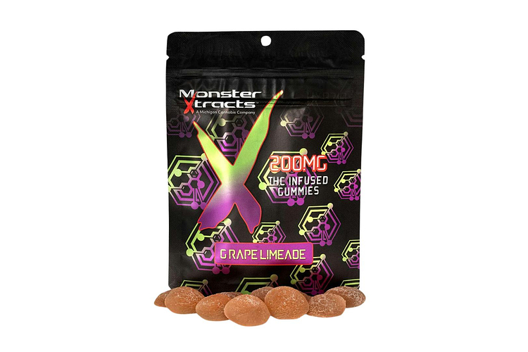 Grape Limeade Gummies | 10x20mg | 200mg by Monster Xtracts