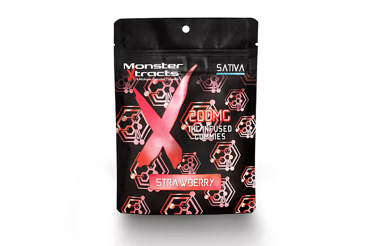 Strawberry Gummies | 10x20mg | 200mg by Monster Xtracts