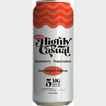 Highly Casual | High Five Strawberry Watermelon Seltzer Single Can | 1:1 THC:CBD | 5mg by Highly Casual