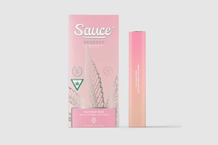 Platinum Rose Live Resin Disposable Vape | 1g by Sauce