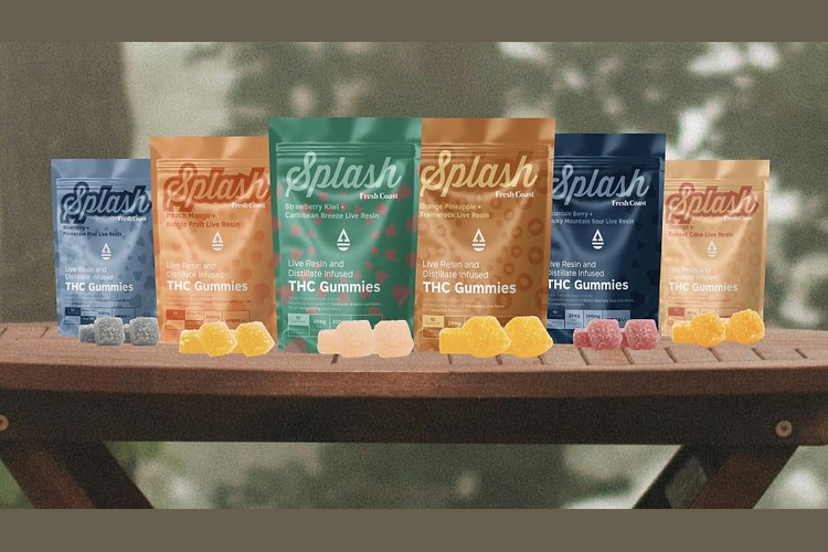 Splash | Cherry Lime Live Resin Gummies | 4:1 THC:CBD | 200mg by Splash