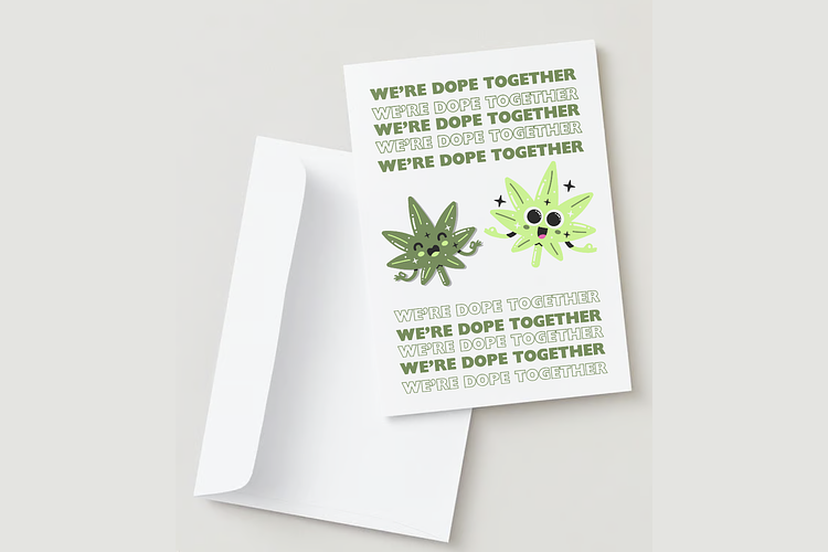 Valentine's Day Card | WE'RE DOPE TOGETHER by 