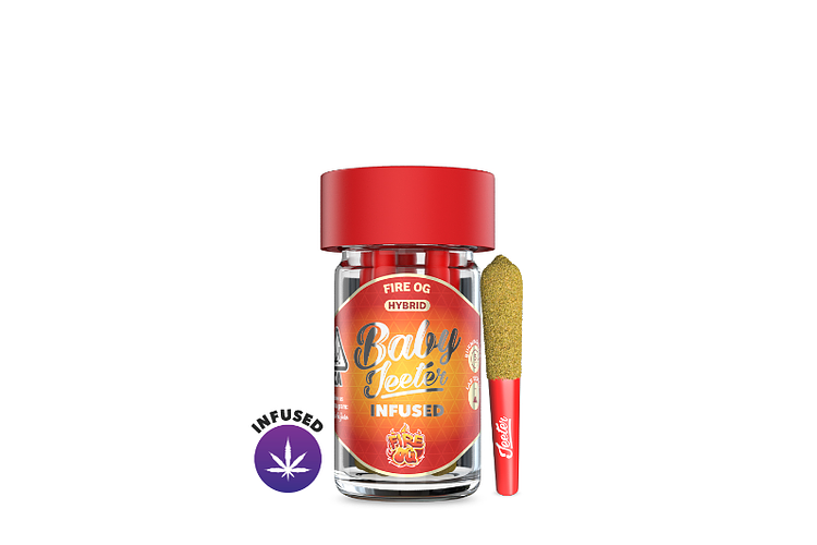 Jeeter | Fire OG Infused Pre-Roll Pack | 5x0.5g | 2.5g by Jeeter